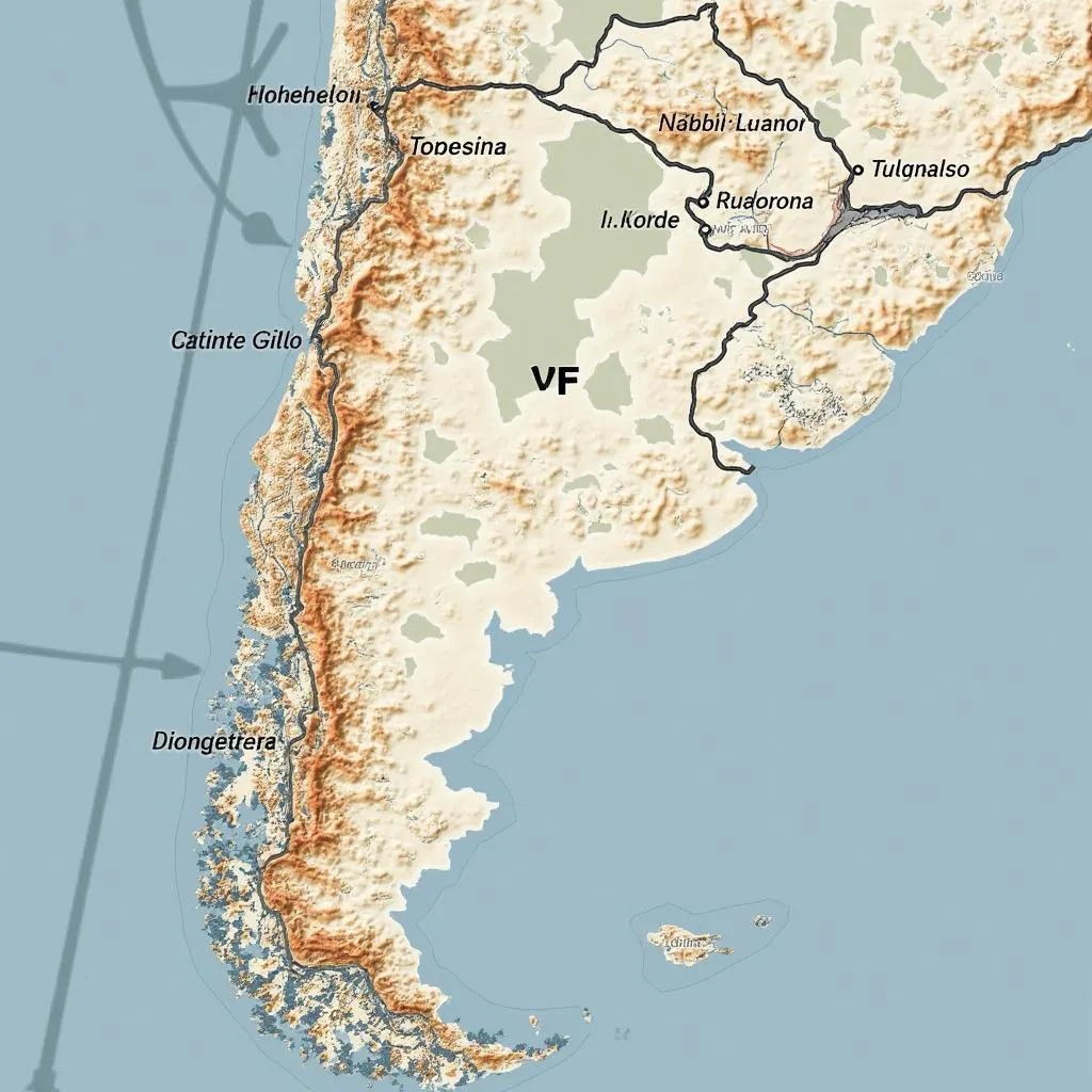 Mapa de estaciones YPF en Argentina