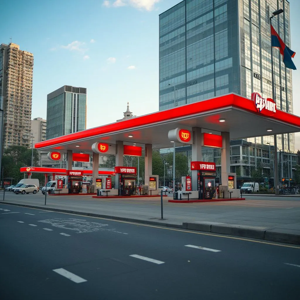 Estación YPF en Buenos Aires